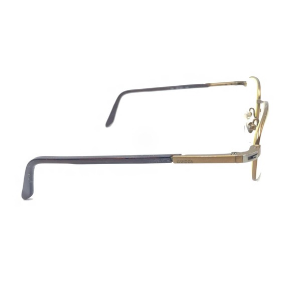 Gucci GG 1621 3JJ Bronze Brown Oval Rectangle Eyeglasses Frames 52-19 140 Italy - Picture 4 of 12